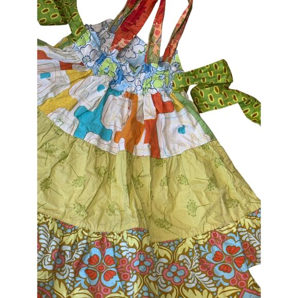 Matilda Jane Platinum Dress Size 2 #5/20 Zoo Elephant Print Tiered Play Dress - Picture 14 of 16